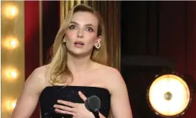  ?? ?? Jodie Comer won best actress for her role in Prima Facie. Photograph: Brendan McDermid/Reuters