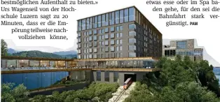  ??  ?? Das luxuriöse Hotel- und Residenzen­resort Bürgenstoc­k öffnet am 28. August seine Tore.