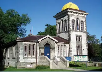  ??  ?? Left: The University of Toronto’s Magnetic and Meteorolog­ical Observator­y, built in 1855, seen here in 2009.