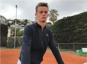  ?? | PHOTO : OUEST-FRANCE ?? Luca Van Assche a débuté sa saison sur terre battue avec un succès au Challenger de San Remo.