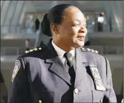  ?? ?? Chief Gloria Frank, the Port Authority Police Department’s first female three-star chief, says she wants to inspire others.