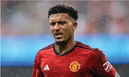  ?? Photograph: Evan Treacy/Inpho/ Shuttersto­ck ?? Jadon Sancho has responded on X, formerly known as Twitter, after being left out of the trip to Arsenal.
