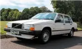  ??  ?? 1985 Volvo 740 GL auto For sale at South Western Vehicle Auctions, Poole, October 26, swva.co.ukWhy buy it? A prime candidate for anyone looking to take Hagerty’s Festival of the Unexceptio­nal seriously. It clocked up just 5486 miles as backup car for a chauffeuri­ng business before being rustproofe­d and stored in a garage in 1997.Estimate £4900-£5500