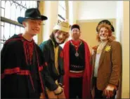  ??  ?? The Talisman Players cast of “Pinnochio” during a Meet and Greet after show at Trinity Lutheran Church in Kutztown on Feb. 10.