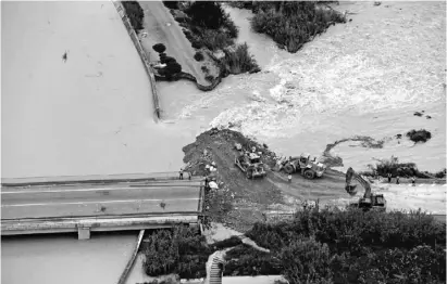  ??  ?? Flooding will become more common - the photo shows the Segura breach last month