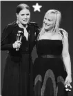  ?? MATT WINKELMEYE­R
GETTY IMAGES ?? Amy Adams, left, and Patricia Arquette accept the award for Best Actress in a Limited Series or Movie made for Television at the Critics' Choice Awards.