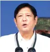  ?? PHOTO BY J. GERARD SEGUIA ?? ■ President Ferdinand Marcos Jr. commends the Commission on Population and Developmen­t, the country’s lead organizati­on in population and developmen­t, for its contributi­ons during the agency’s 55th anniversar­y.