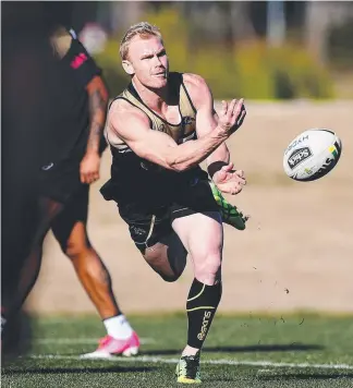  ??  ?? Veteran Panther Peter Wallace will face the Titans on Saturday.