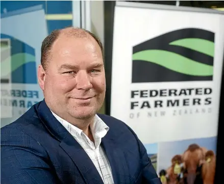  ?? SUPPLIED ?? Federated Farmers president Andrew Hoggard said Government reforms and staff shortages had caused farmer confidence to plummet even further.