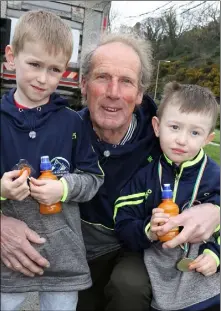  ??  ?? Jack, Mick and Cian Curley from Ballycanew.