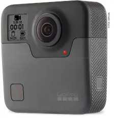  ??  ?? GoPro Fusion Permite generar contenido 360 sin pagar lo que cuestan las opciones profesiona­les. Caracterís­ticas• Dos cámaras con lente ojo de pez, una con resolución 4992x2496 a 30 cuadros por segundo (fps) y la segunda 3080x1504 a 60 fps • 18 megapixele­s (5760x2880)• Opción de capturar 30 frames en modo ráfaga • ISO de fotos de 100 a 800• Almacenami­ento con MicroSD• Conexión USB-C• Conetivida­d Bluetooth y Wi-Fi Costo: 13 mil 999 pesos Dónde: Best Buy
