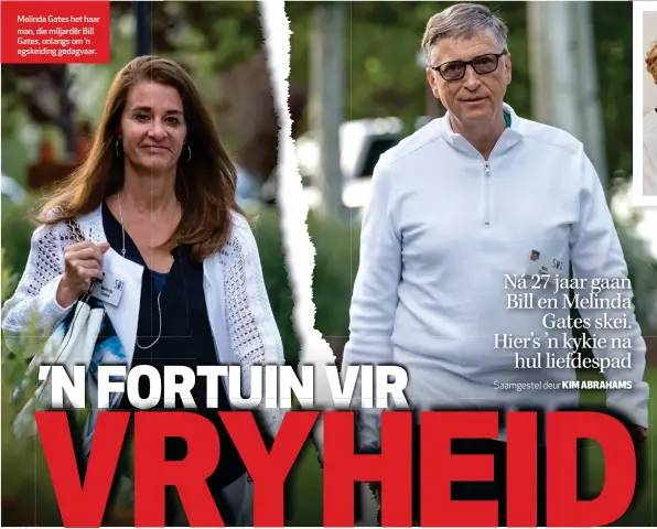  ??  ?? Melinda Gates het haar man, die miljardêr Bill Gates, onlangs om ’n egskeiding gedagvaar.