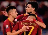  ??  ?? Buoni piedi El Shaarawy e Pastore fanno festa con Under