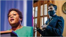  ??  ?? City Council President Felicia Moore (left) is running for Atlanta mayor against incumbent Keisha Lance Bottoms.