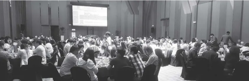  ??  ?? Hundreds of medical profession­als gather during the NP Screen dinner symposium last August 24 at Novotel, Cubao, Quezon City.