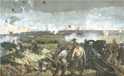  ??  ?? Richard Jack The Taking of Vimy Ridge, Easter Monday 1917
