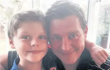  ?? Wales News Service ?? > Seven-year-old Fraser Bates and his father Stuart died when the pair were hit by a car while coming home from a Christmas jumper party