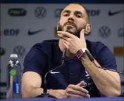  ?? ?? Karim Benzema a été banni de l’équipe de France durant cinq ans et demi pour cette affaire.