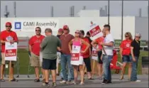  ?? DAVE CHIDLEY, THE CANADIAN PRESS ?? About 2,500 members of Unifor Local 88 walked off the job Sept. 17.