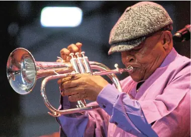  ?? Picture: Antonio Muchave ?? Hugh Masekela, performing during the Moretele Park Jazz Festival, in Mamelodi in 2013, was an excellent example of the diplomatic power of culture.