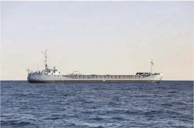  ?? José Andrés (Cuenta de X) ?? Foto del segundo barco de 400 toneladas de ayuda que está llenando la oenegé del cocinero José Andrés.