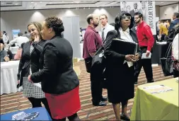  ?? Picture: BLOOMBERG ?? HOPEFUL: Job seekers attend a Job Fair Giant career fair in Sterling Heights, Michigan, US. Last week’s report in the US showed markets trading like a casino, Bill Gross has said.