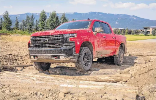  ?? RICHARD RUSSELL ?? The 2019 Chevrolet Silverado 1500 LT Trail Boss is powered by a 5.3-litre, V8 engine that makes up to 355 horsepower and 383 lb.-ft. of torque.