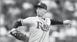  ?? MIKE STOBE/GETTY-AFP ?? Right-hander Blake Snell could be nearing a return to the Rays down the stretch.