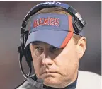  ?? NELSON CHENAULT/USA TODAY SPORTS ?? Hugh Freeze and Mississipp­i lost football players to transfers in 2018.