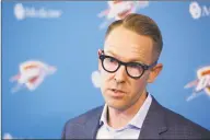  ?? Sue Ogrocki / Associated Press ?? General manager Sam Presti has turned the Oklahoma City Thunder into the model franchise for rebuilding without actually rebuilding.