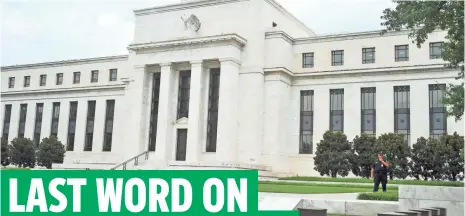  ?? FEDERAL RESERVE BY KAREN BLEIER, AFP/GETTY IMAGES ??