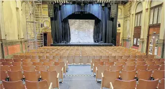  ?? [ Clemens Fabry ] ?? Die Theater – hier der Stadtsaal Wien – hoffen auf Öffnung zu Ostern.