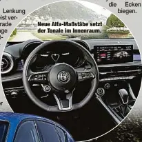  ?? ?? Neue Alfa-Maßstäbe setzt der Tonale im Innenraum.