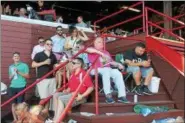  ??  ?? Track-goers enjoying Travers Day 2016 at Saratoga Race Course.