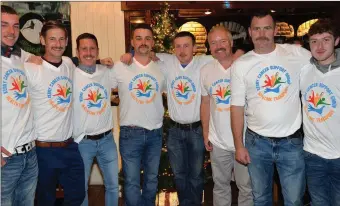  ??  ?? The David Russell Constructi­on workers who came up with the idea of growing ‘Movember’ moustaches to raise funds for the Kerry-Cork Health Link Bus, prior to their encounter with Brenda Byrne’s clippers in Quinn’s Pub, Ventry, on Saturday night. From left: Cathal Moriarty, John Reidy, Mike Conway, Brian Horan, Chris Hickson, Alan Quirke, David Russell and Daniel Casey. Photo by Declan Malone