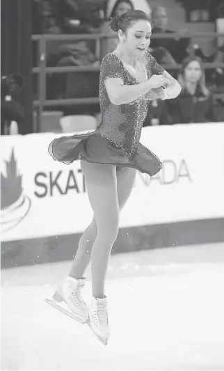  ?? WAYNE CUDDINGTON ?? Kaetlyn Osmond, who has finished eighth and 11th in two previous world championsh­ip appearance­s, leads a Canadian women’s singles contingent into Helsinki that also includes Gabrielle Daleman.