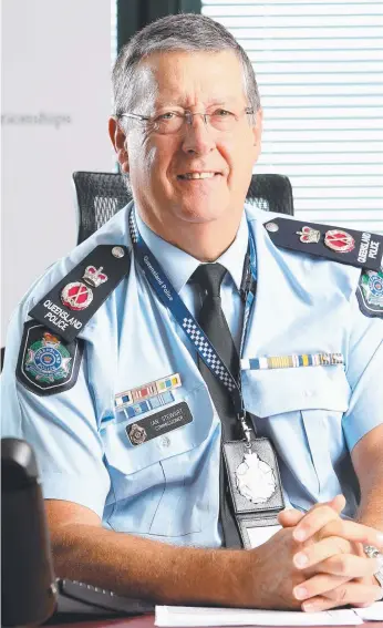  ??  ?? Police Commission­er Ian Stewart has kept a lid on how much the Gold Coast district contribute­d.