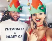  ??  ?? Lockie and Margot Robbie have some Instagram fun.