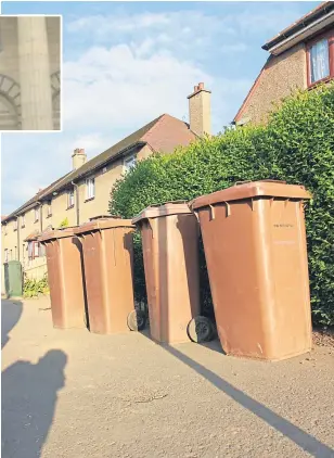  ??  ?? Bins on Helmsdale Avenue waiting to be collected. Above, Kevin Keenan.