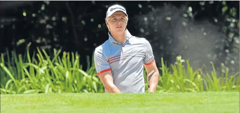  ?? Picture: ERNEST BLIGNAUT ?? ON THE RISE: Jade Buitendag, seen here at the SA Golf Open, is making a name for himself