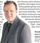  ?? FOTO: ARD/MICHAEL BÖHME ?? Ronald Kukulies ist in der ARD zu sehen.