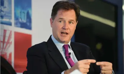  ?? Photograph: Stefan Rousseau/PA ?? Facebook vice president Nick Clegg said had the company had withdrawn 120,000 posts relating to the US election.