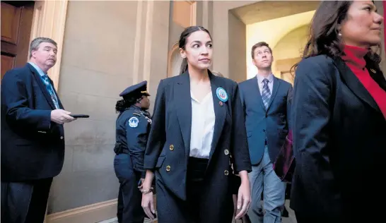  ?? Photos / AP ?? Alexandria Ocasio-Cortez has become a key voice for a new and diverse generation thanks to her come-from-nowhere primary win and millions of followers on Twitter and Instagram.