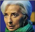  ??  ?? Mrs Lagarde: Denies wrongdoing