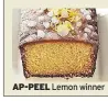  ??  ?? AP-PEEL Lemon winner