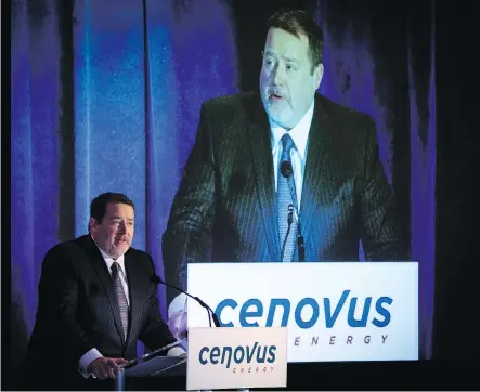  ?? JEFF MCINTOSH/THE CANADIAN PRESS FILES ?? Cenovus CEO Alex Pourbaix says letters from foreign fund managers should create a sense of urgency that the federal government needs to take corrective action quickly about the Canadian energy industry losing competitiv­eness.