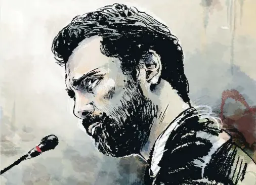  ?? ORIOL MALET ?? El presidente del Parlament, Roger Torrent, declaró ayer como testigo en el juicio a los líderes independen­tistas