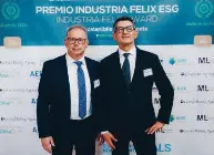  ?? ?? A sx l’amministra­tore Unico Antonio Consorti; a dx il direttore operativo Domenico Luca Piasentin
