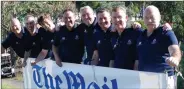  ??  ?? CHAMPIONS: ‘This is our Ryder Cup,’ said Consett