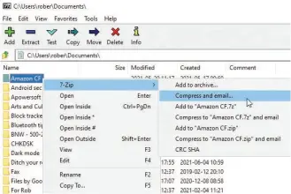  ?? ?? 7-Zip lets you create and extract compressed files in all the main formats and share them by email.